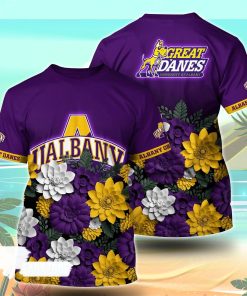 Albany Great Danes NCAA Floral Tshirt For Fans, Summer Football Shirts