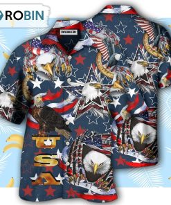 America Love Eagle Freedom Happy Hawaiian Shirt America Love Eagle Freedom Happy Hawaiian Shirt