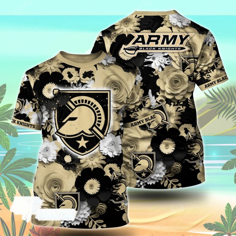 Army Black Knights NCAA Floral Tshirt For Fans, Summer Football Shirts