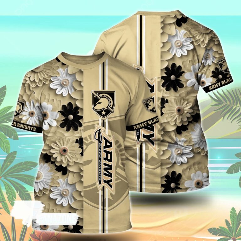 Army Black Knights NCAA Florals Tshirt For Fans, Summer Football Shirts