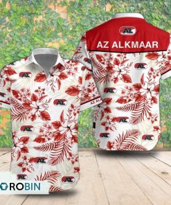 AZ Alkmaar Tropical Short Sleeve Shirt, Summer Hawaiian Shirt