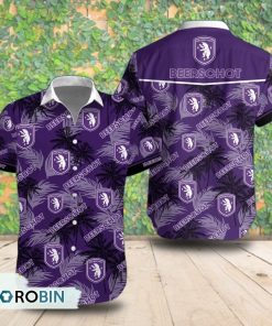 Beerschot VA Palm Tree Short Sleeve Shirt, Summer Hawaiian Shirt