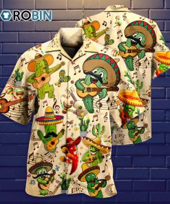 Cactus Love Music Very Much Hawaiian Shirt