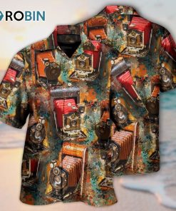 Camera Vintage Old Retro Film Camera Hawaiian Shirt Camera Vintage Old Retro Film Camera Hawaiian Shirt