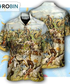 Cattle Show Buffalo Bill’s Wild West Rough Riders Cossacks Hawaiian Shirt