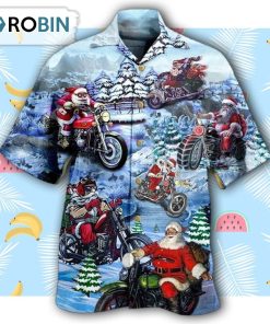Christmas Driving With Santa Claus Merry Christmas Hawaiian Shirt