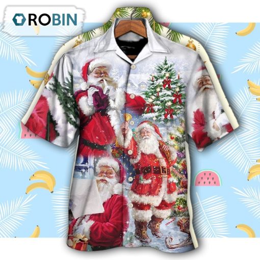 Christmas Santa Claus Is Coming To Town Hawaiian Shirt