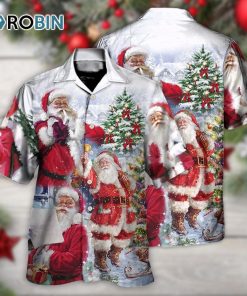 Christmas Santa Claus Is Coming To Town Hawaiian Shirt