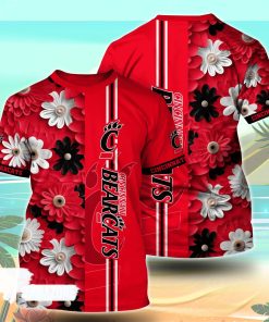 Cincinnati Bearcats NCAA Floral Tshirt For Fans, Summer Football Shirts