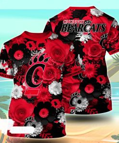 Cincinnati Bearcats NCAA Florals Tshirt For Fans, Summer Football Shirts