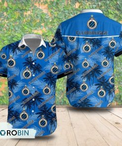 Club Brugge KV Palm Tree Short Sleeve Shirt, Summer Hawaiian Shirt