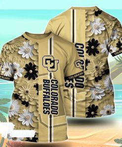 Colorado Buffaloes NCAA Florals Tshirt For Fans, Summer Football Shirts