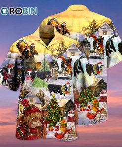 Cow Christmas Love Animals Love Hawaiian Shirt Cow Christmas Love Animals Love Hawaiian Shirt
