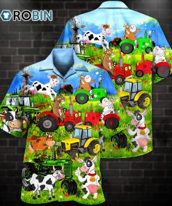 Cow Funny Happy Everyday Hawaiian Shirt