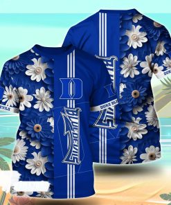 Duke Blue Devils NCAA Florals Tshirt For Fans, Summer Football Shirts