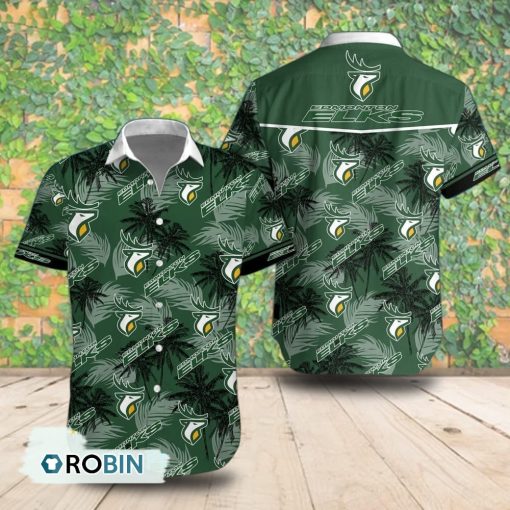 Edmonton Eskimos Palm Tree Short Sleeve Shirt, Summer Hawaiian Shirt