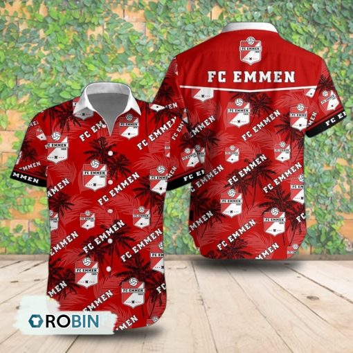 FC Emmen Palm Tree Short Sleeve Shirt, Summer Hawaiian Shirt