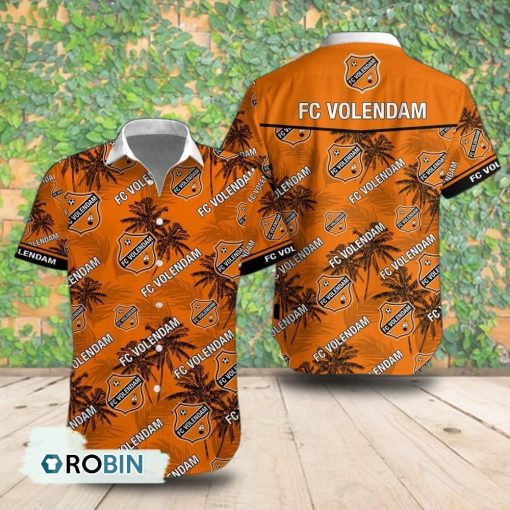 FC Volendam Palm Tree Short Sleeve Shirt, Summer Hawaiian Shirt