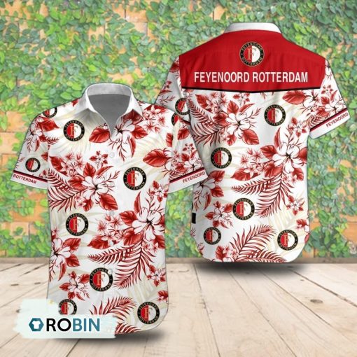 Feyenoord Rotterdam Tropical Short Sleeve Shirt, Summer Hawaiian Shirt