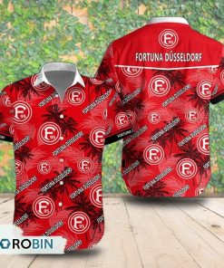 Fortuna Dusseldorf Palm Tree Short Sleeve Shirt, Summer Hawaiian Shirt