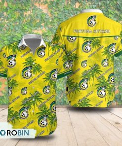Fortuna Sittard Palm Tree Short Sleeve Shirt, Summer Hawaiian Shirt
