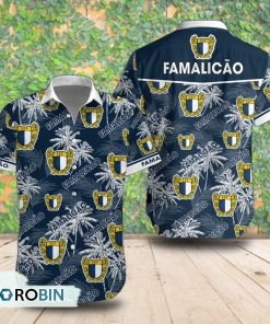 Futebol Clube de Famalicao Palm Tree Short Sleeve Shirt, Summer Hawaiian Shirt