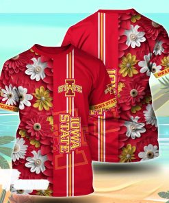 Iowa State Cyclones NCAA Florals Tshirt For Fans, Summer Football Shirts