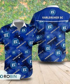Karlsruher SC Palm Tree Short Sleeve Shirt, Summer Hawaiian Shirt