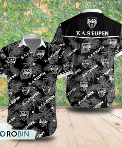 K.A.S. Eupen Palm Tree Short Sleeve Shirt, Summer Hawaiian Shirt