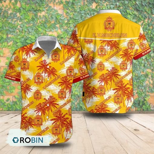 KV Mechelen Palm Tree Short Sleeve Shirt, Summer Hawaiian Shirt