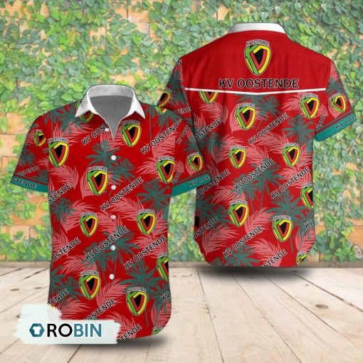 KV Oostende Palm Tree Short Sleeve Shirt, Summer Hawaiian Shirt