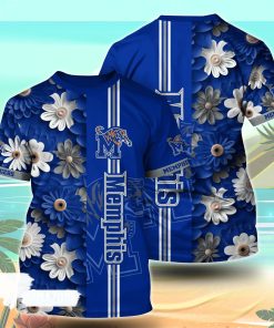 Memphis Tigers NCAA Florals Tshirt For Fans, Summer Football Shirts