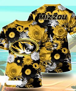 Missouri Tigers NCAA Floral Tshirt For Fans, Summer Football Shirts