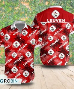 Oud-Heverlee Leuven Palm Tree Short Sleeve Shirt, Summer Hawaiian Shirt