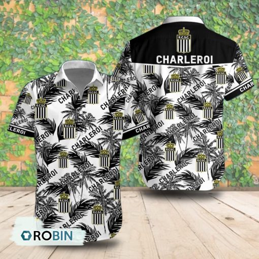 R. Charleroi S.C Palm Tree Short Sleeve Shirt, Summer Hawaiian Shirt