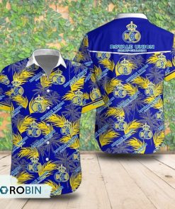 Royale Union Saint-Gilloise Palm Tree Short Sleeve Shirt, Summer Hawaiian Shirt