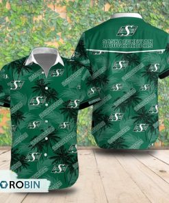 Saskatchewan Roughriders Palm Tree Short Sleeve Shirt, Summer Hawaiian Shirt