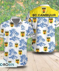 SC Cambuur Palm Tree Short Sleeve Shirt, Summer Hawaiian Shirt