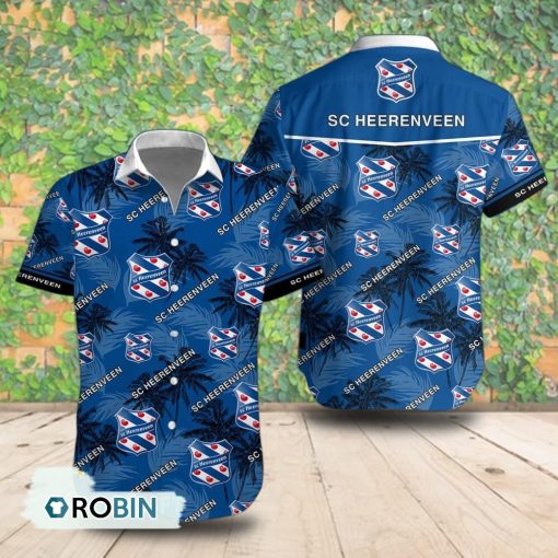 SC Heerenveen Palm Tree Short Sleeve Shirt, Summer Hawaiian Shirt