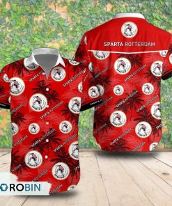 Sparta Rotterdam Palm Tree Short Sleeve Shirt, Summer Hawaiian Shirt