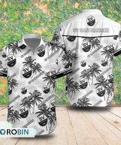 SV Sandhausen Palm Tree Short Sleeve Shirt, Summer Hawaiian Shirt