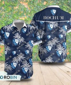 VfL Bochum Palm Tree Short Sleeve Shirt, Summer Hawaiian Shirt