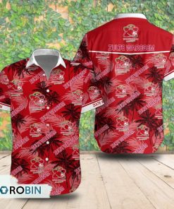 Zulte Waregem Palm Tree Short Sleeve Shirt, Summer Hawaiian Shirt