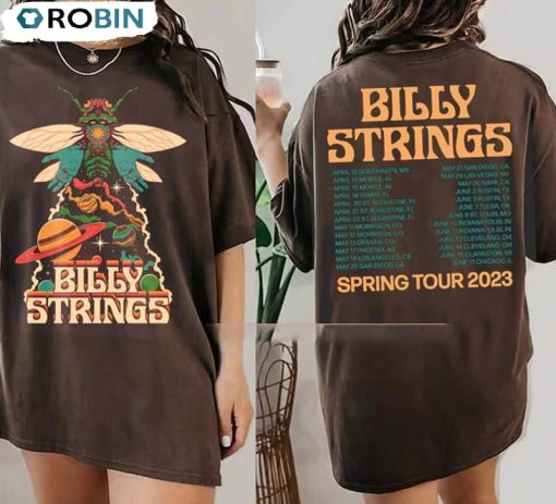 2023 Billy Strings Space Bug Shirt, Billy Strings Spring Tour Unisex T-shirt Long Sleeve
