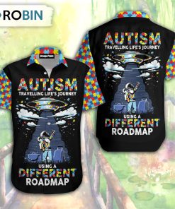 Autism Travelling Life Journey  Hawaiian Shirt Autism Travelling Life Journey  Hawaiian Shirt