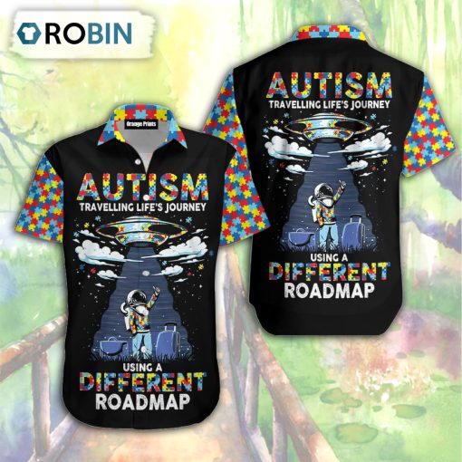 Autism Travelling Life Journey  Hawaiian Shirt