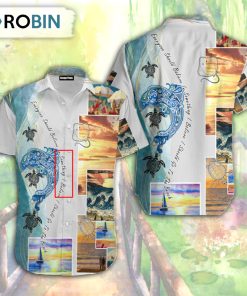 Beach Turtle I Believe I Should Go To The Beach Summer Aloha Hawaiian Shirt