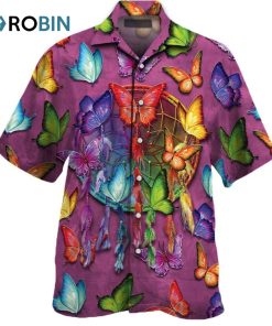 Butterfly Aloha Hawaiian Shirt