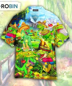 Cinco De Mayo T-Rex Dinosaur Hawaiian Shirt