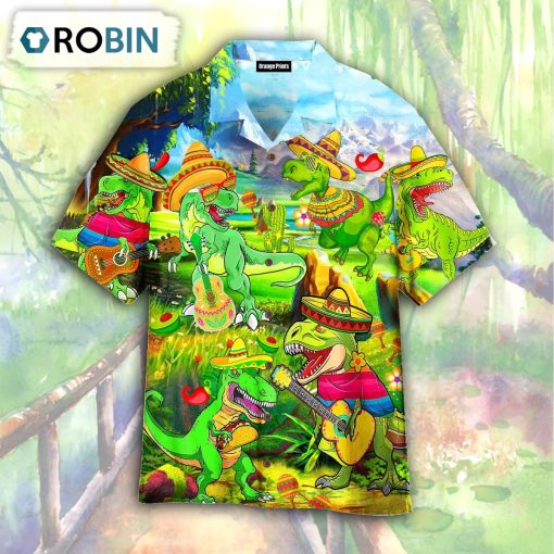 Cinco De Mayo T-Rex Dinosaur Hawaiian Shirt